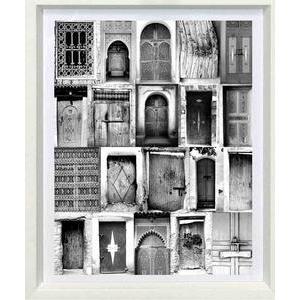 Tableau Maroc - L 20 x P 1.5 x l 25 cm - Noir, blanc - VUE SUR IMAGE
