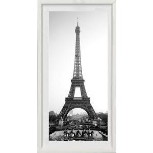 Tableau Tour Eiffel - L 20 x P 1.5 x l 40 cm - Noir, blanc - VUE SUR IMAGE
