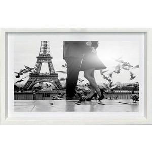 Tableau Baisers de Paris - L 20 x P 1.5 x l 30 cm - Noir, blanc - VUE SUR IMAGE