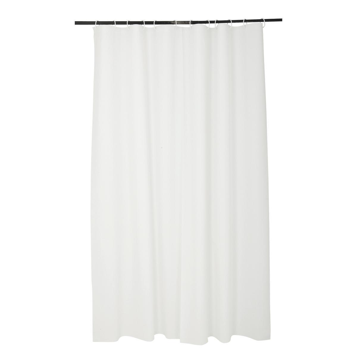 Rideau de douche - 180 x L 200 cm - Blanc