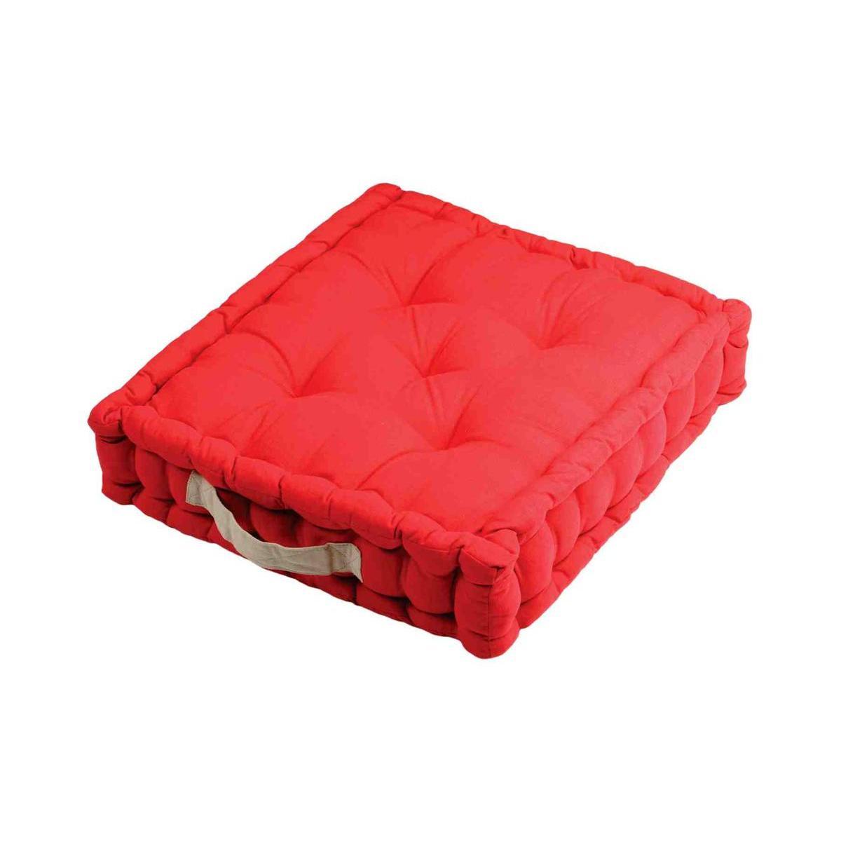 Coussin Duo - 45 x 45 x 10 cm - Rouge
