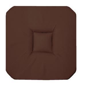 Galette de chaise - 36 x 36 x H 3,5 cm - Marron chocolat
