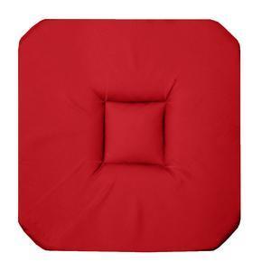 Galette de chaise - 36 x 36 x H 3,5 cm - Rouge