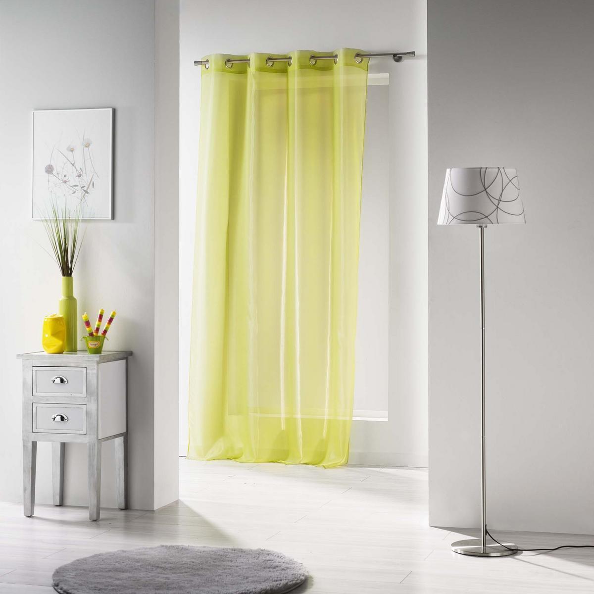 Panneau à œillets voile - 140 x H 240 cm - Vert amande