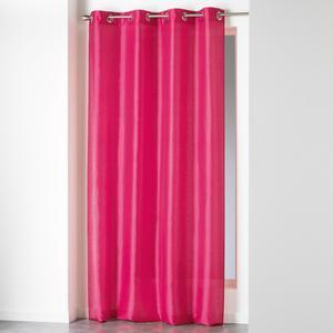 Rideau à œillets Shantung - 140 x H 240 cm - Rose fuchsia