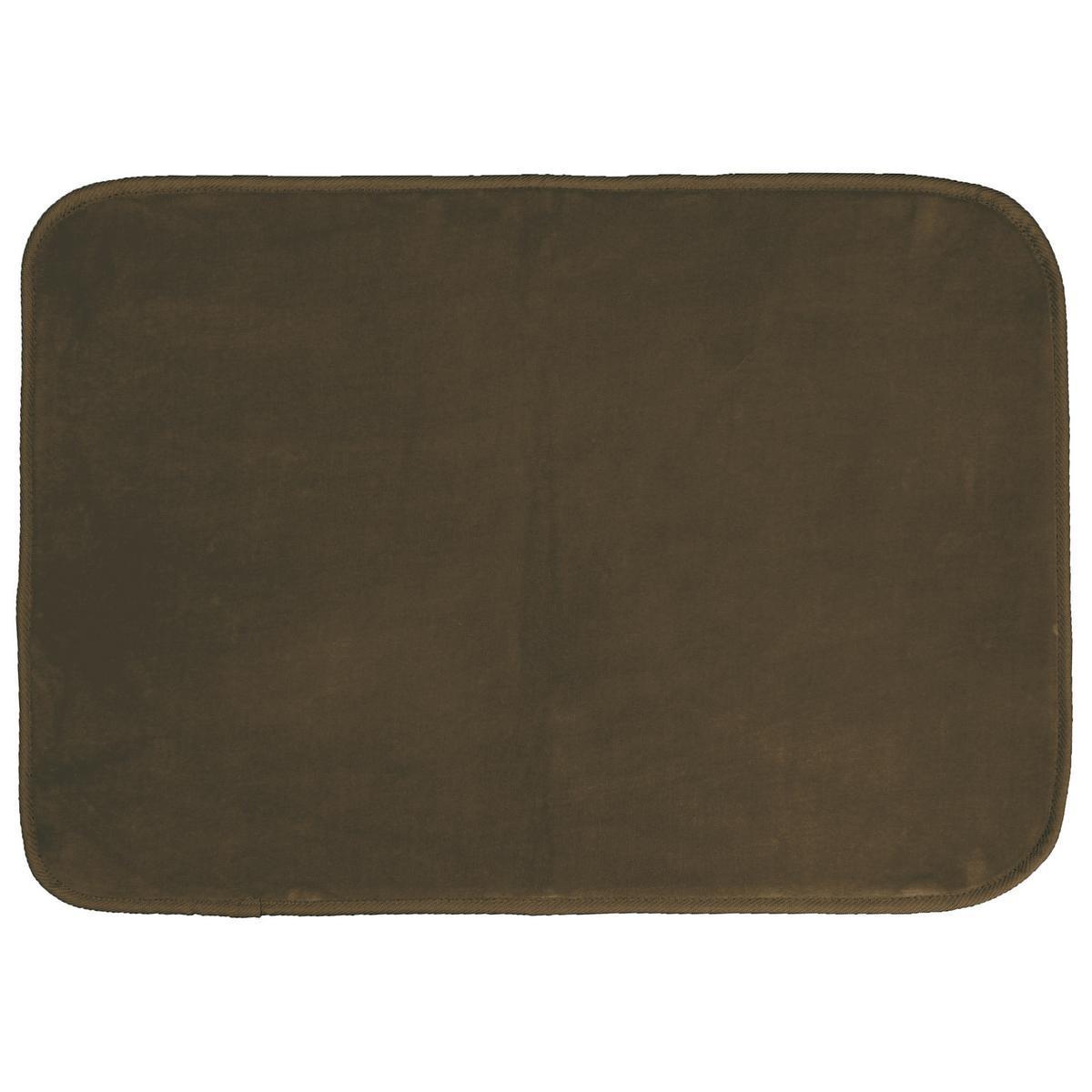 Tapis velours - 120 x 170 cm - Marron chocolat