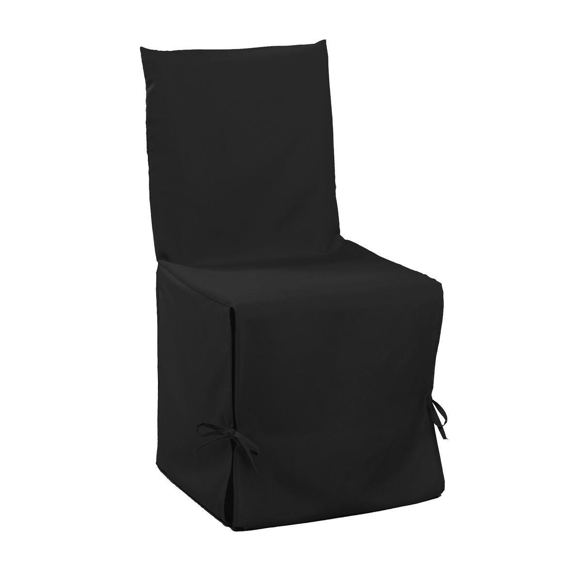 Housse de chaise - 50 x 50 x H 50 cm - Noir