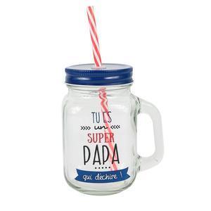 Verre avec paille Super Papa