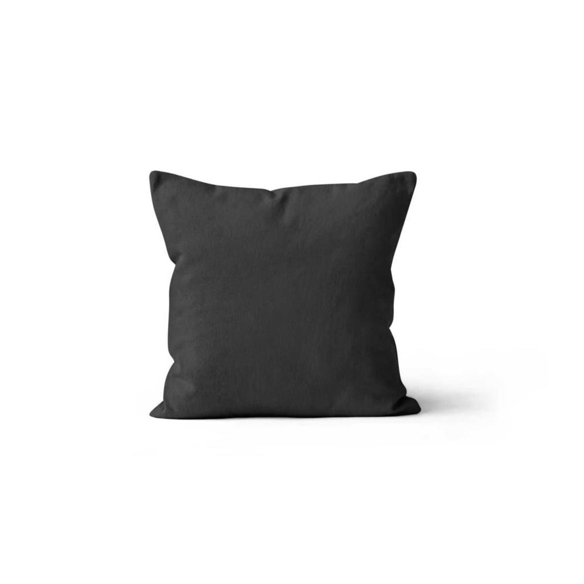 Coussin déhoussable uni Alix - 40 x 40 cm - Différents modèles - Gris