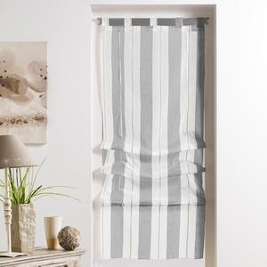 Store droit à passants tissé Helios - L 180 x l 45 cm - Gris