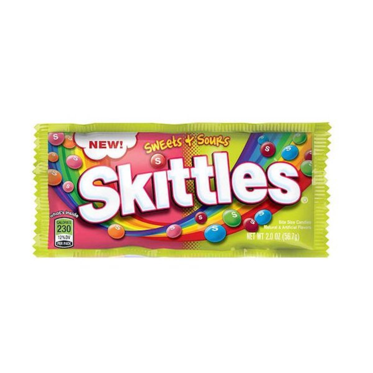 Bonbons Skittles 5 parfums - 56 g