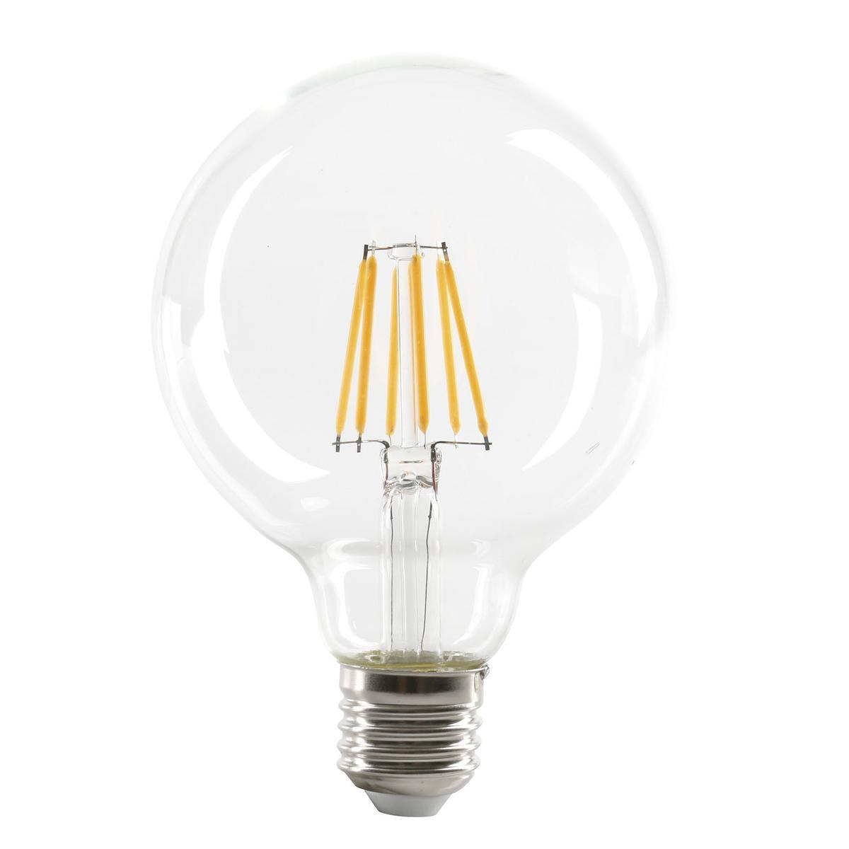 Ampoule LED filament sphérique 6W E27