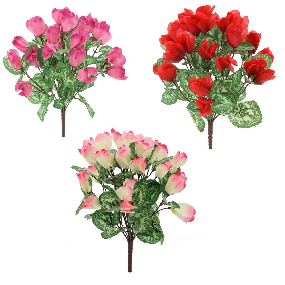 Bouquet de Cyclamens - H 38 cm - Différents coloris