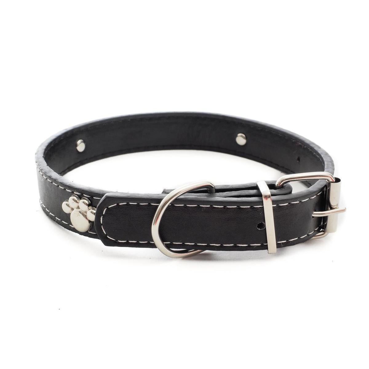 Collier pour chien en cuir synthétique - L 30 cm