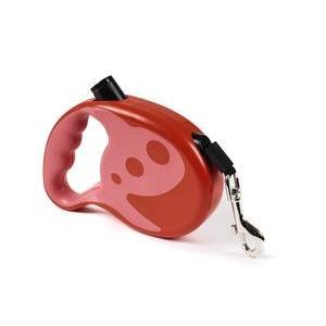 Laisse rétractable pour chien - 3 m - Rouge