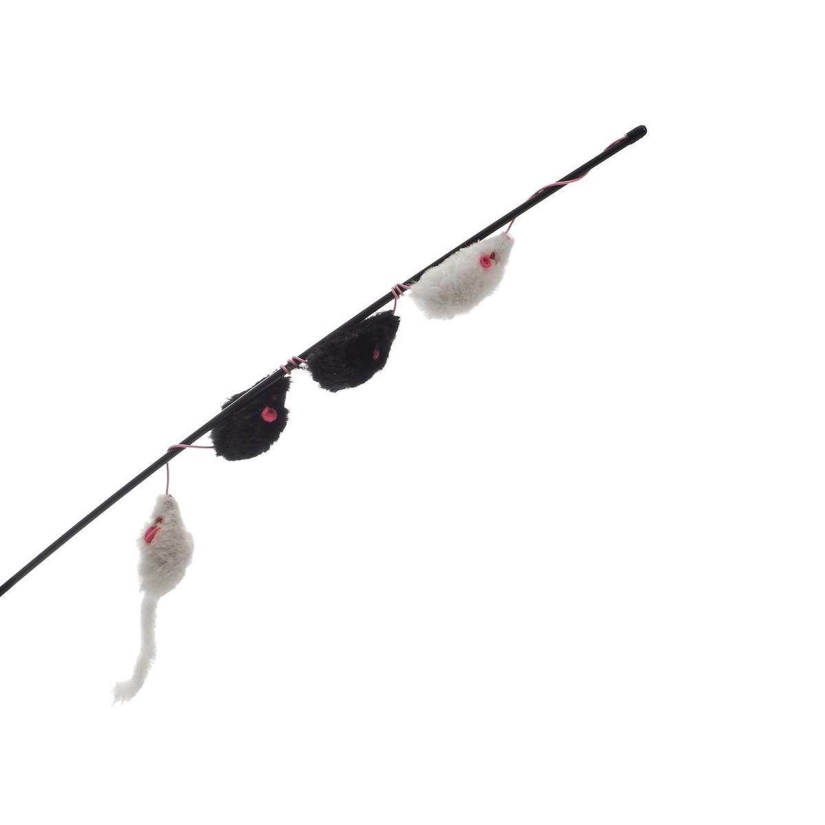 Canne à pêche de jeu pour chats - L 45 cm