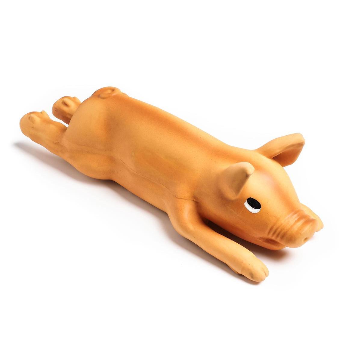 Cochon en caoutchouc pour chien - L 35 cm