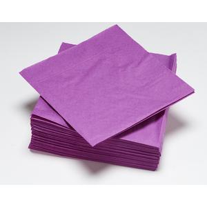 50 serviettes jetables - 33 x 33 cm - Violet orchidée