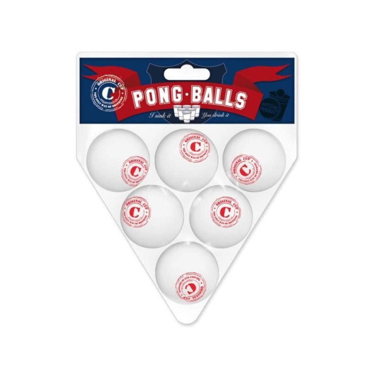 6 balles de Beer Pong