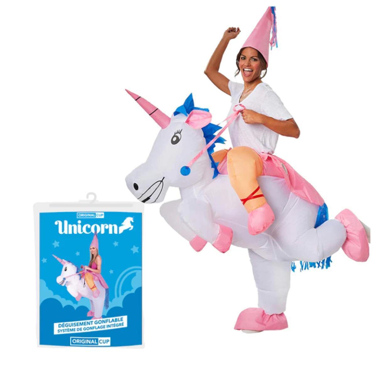 Costume gonflable de licorne