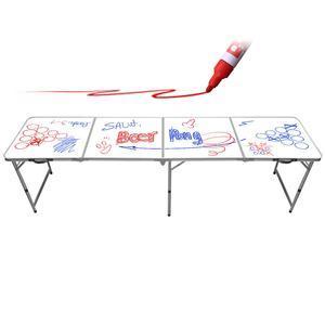 Table de Beer Pong Tableau blanc