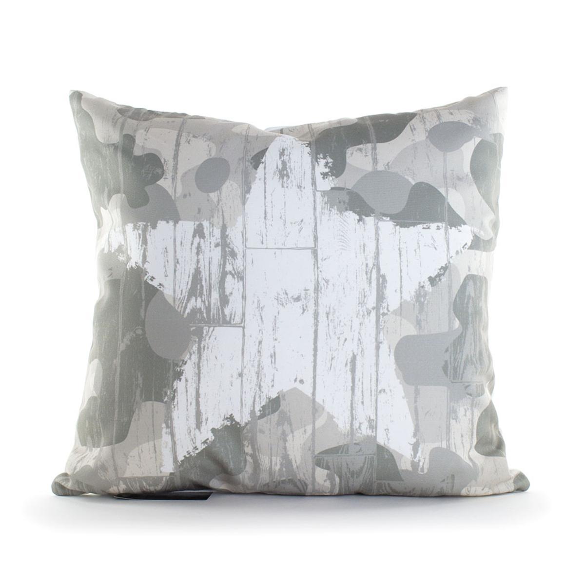 Coussin Benito Star - 45 x 45 cm - Gris