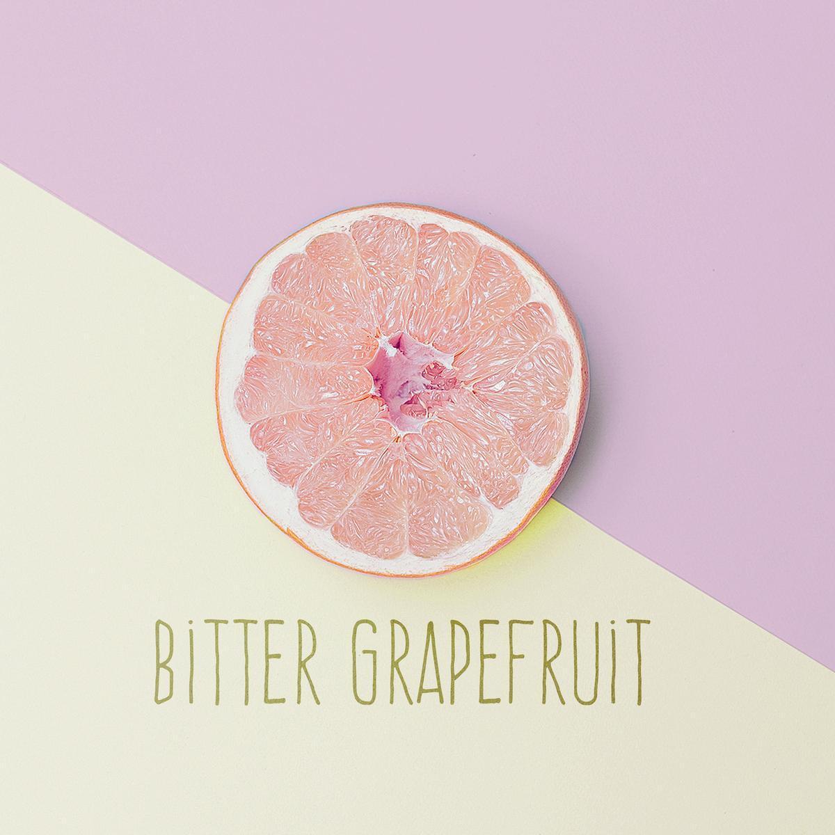 Toile bitter grapefruit - 45 x 45 cm