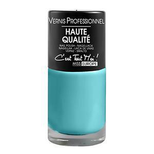 Vernis à ongles pro-fashion n°83 - ø 2.8 x H 6.75 cm - Bleu Azur - MISS EUROPE