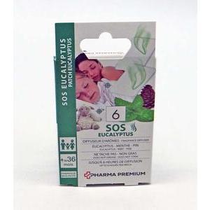 Patchs nasals SOS à l'eucalyptus - 6 pièces - Blanc