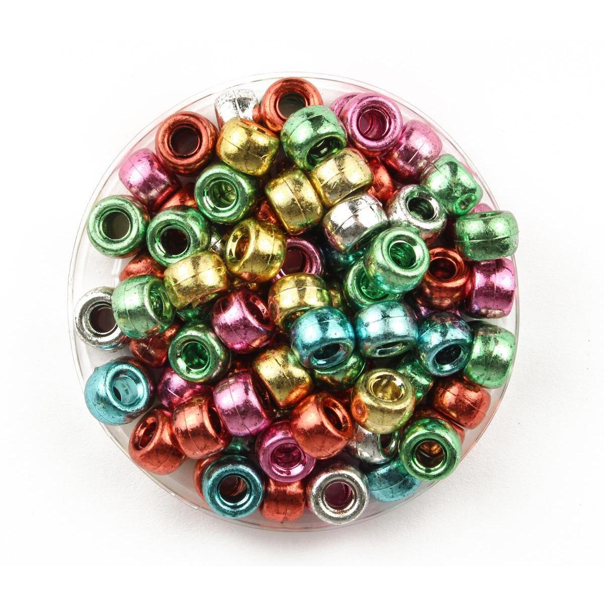 Perles acrylique métal