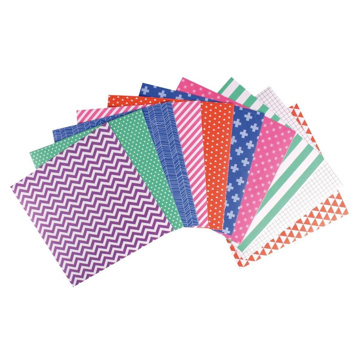 3 Washi Paper - Multicolore - 10 feuilles