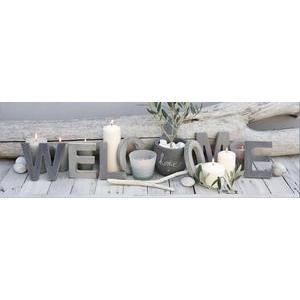 Toile LED Welcome - 140 x 45 cm