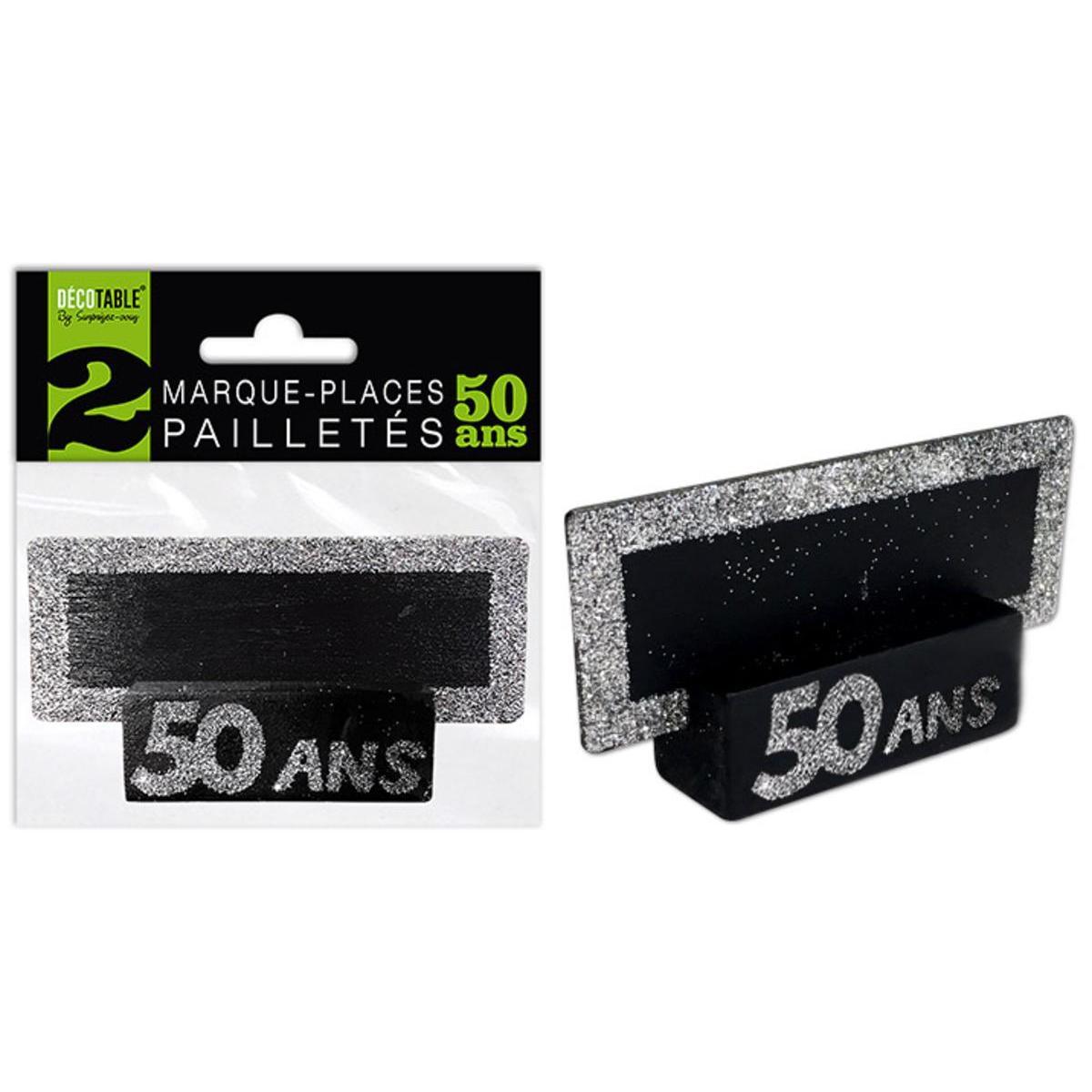Marque-places 50 ans - Noir, gris