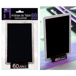 Ardoise de table 60 ans pailletée