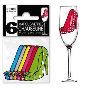 Marque verre chaussure - Multicolore