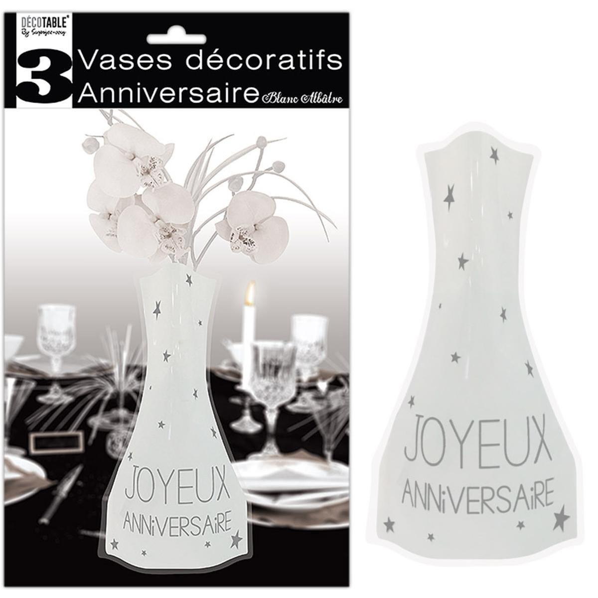 Vases Albatre anniversaire - Blanc