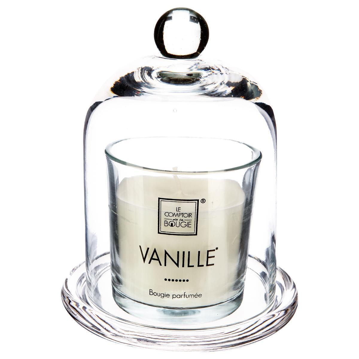 Bougie parfumée sous cloche vanille Anna - 120 g
