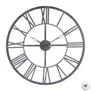 Pendule vintage - ø 70 cm - Gris