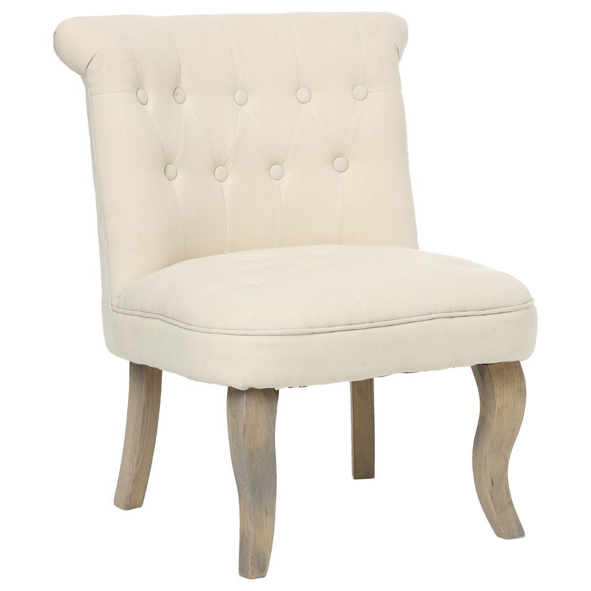 Fauteuil Calixte moyen modèle - Beige