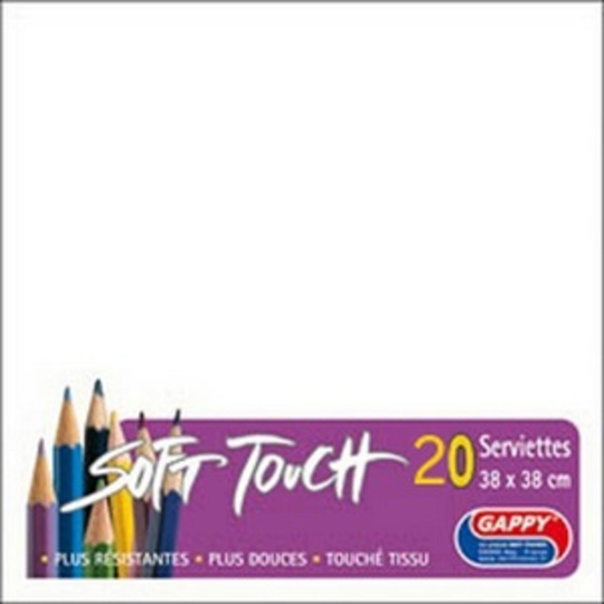 20 serviettes Soft Touch