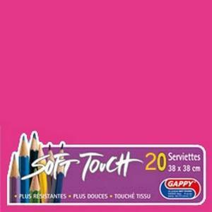 23 serviettes Soft Touch Gappy - Rose