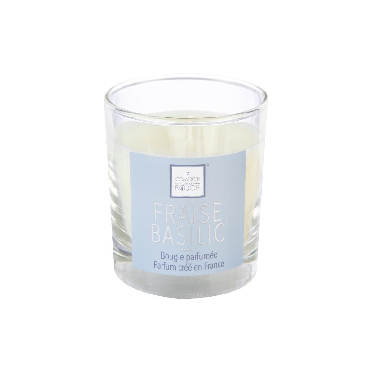 Bougie parfumée fraise basilic Elea - 190 g