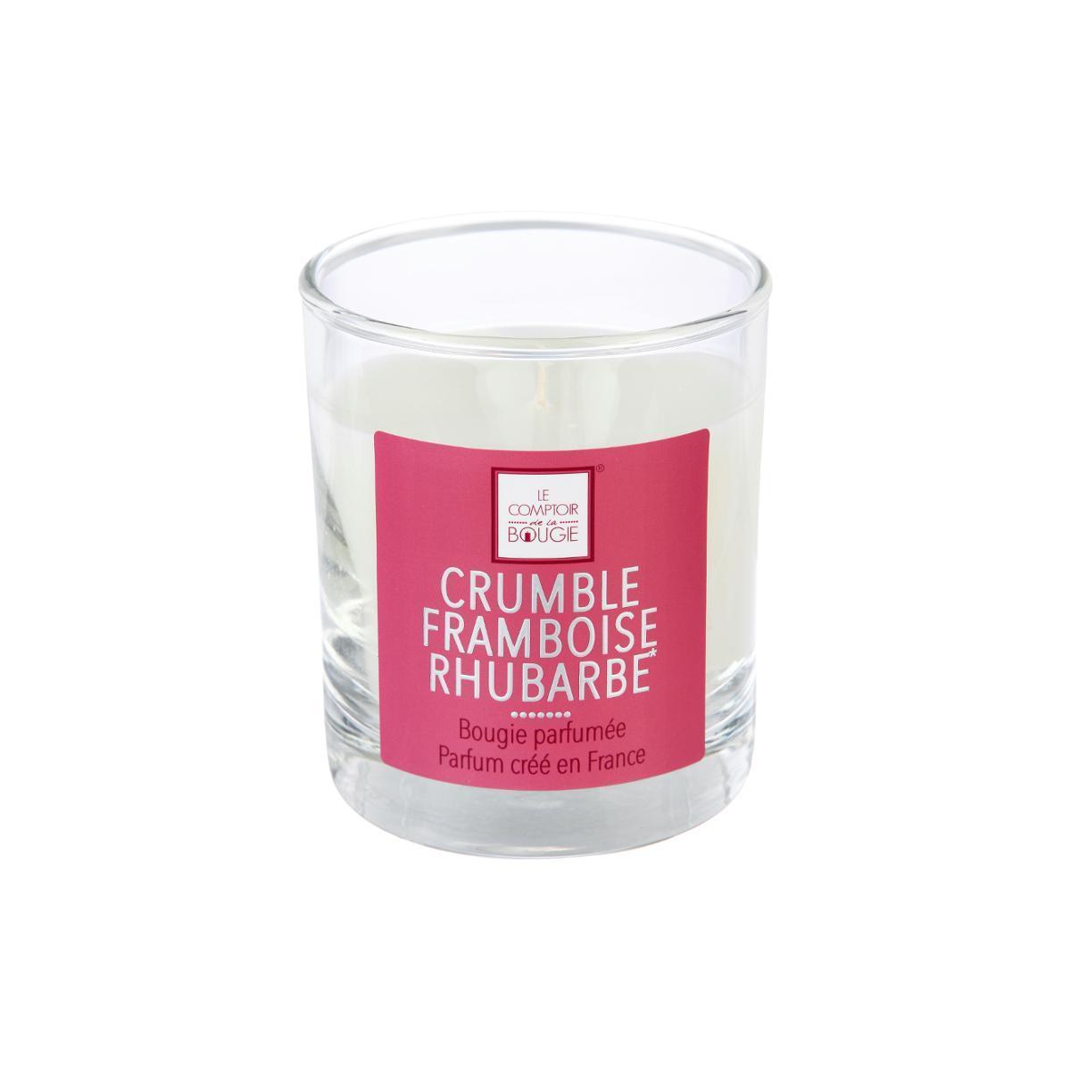 Bougie parfumée crumble framboise Elea - 190 g