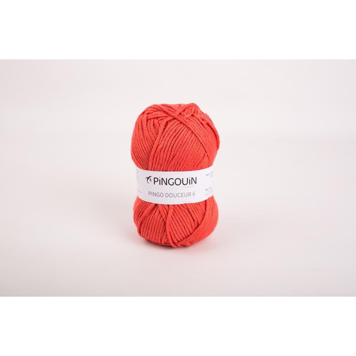 Pelote acrylique Pingo Douceur 6 - 50 m - Rose - PINGOUIN