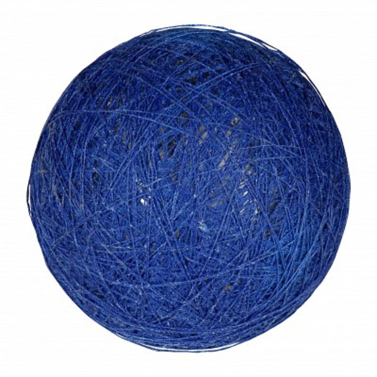 Boule tissu - ø 6 cm - Bleu indigo