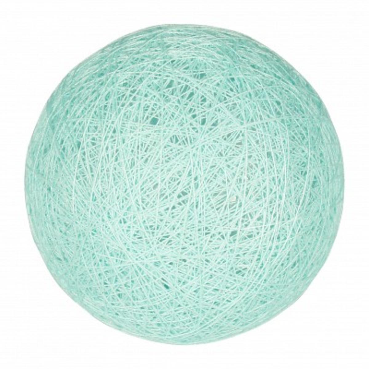 Boule tissu - ø 6 cm - Bleu vert