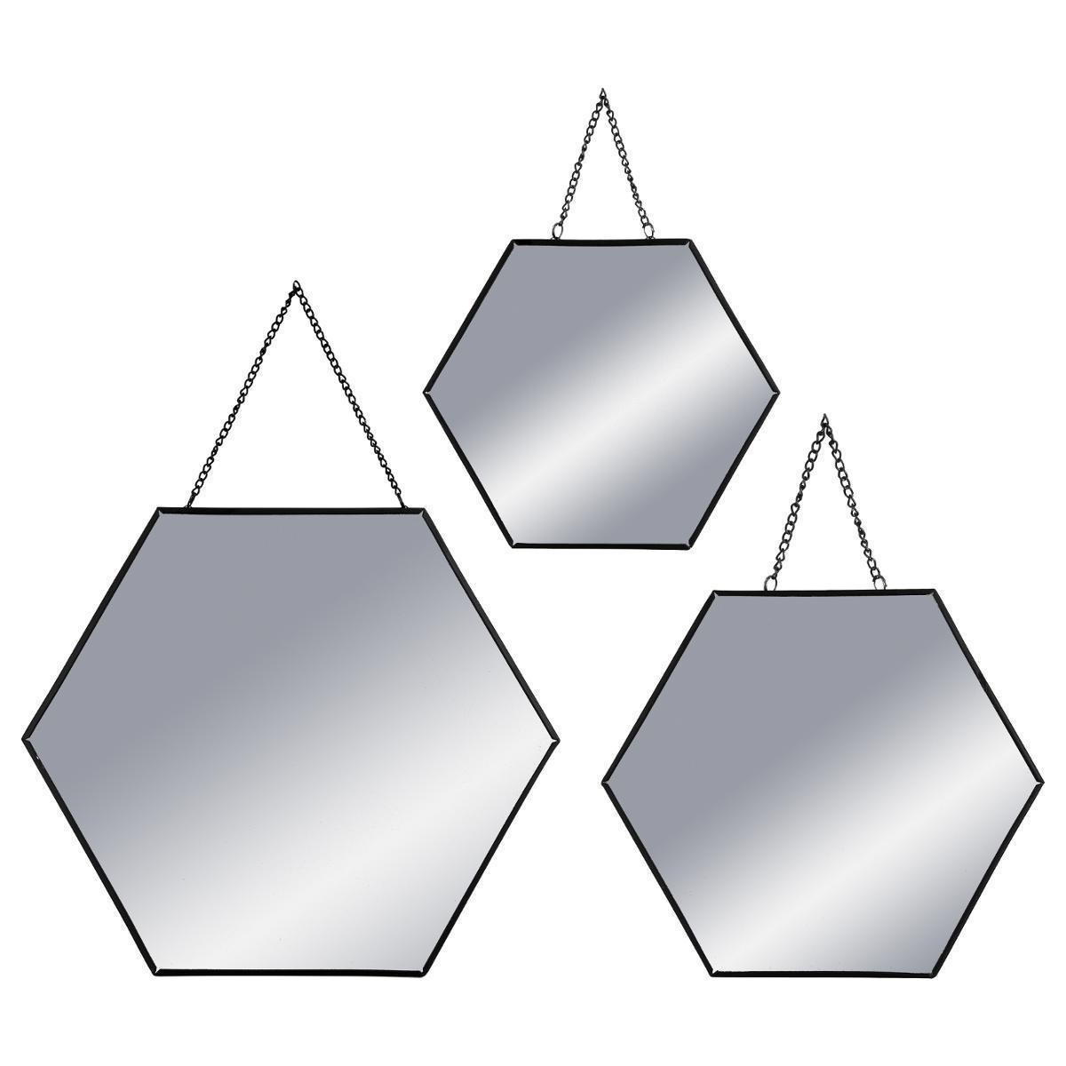 3 miroirs Hexagone