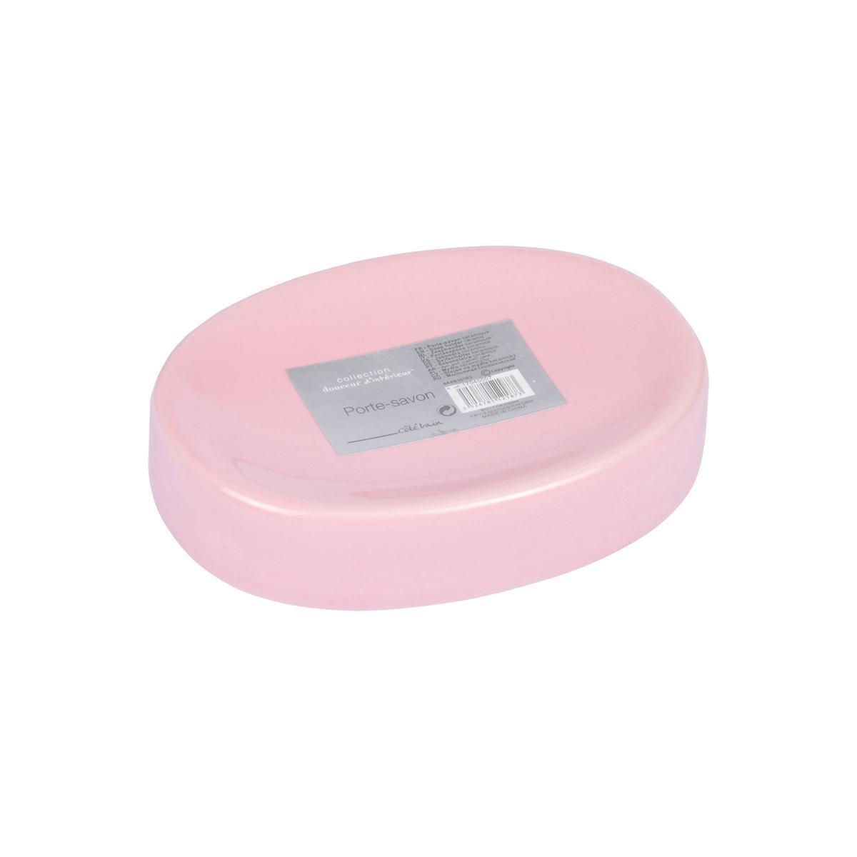 Porte-savon - L 2.4 x H 8.2 x l 11 cm - Rose