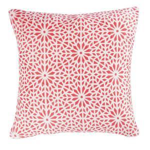 Housse de Coussin + encart flanelle imprimée Tunis - L 40 x l 40 cm - Orange