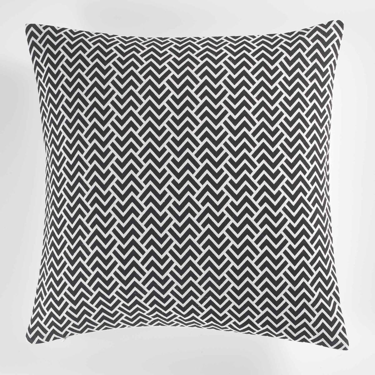 Housse de Coussin + encart imprimé Zag - L 40 x l 40 cm - Multicolore